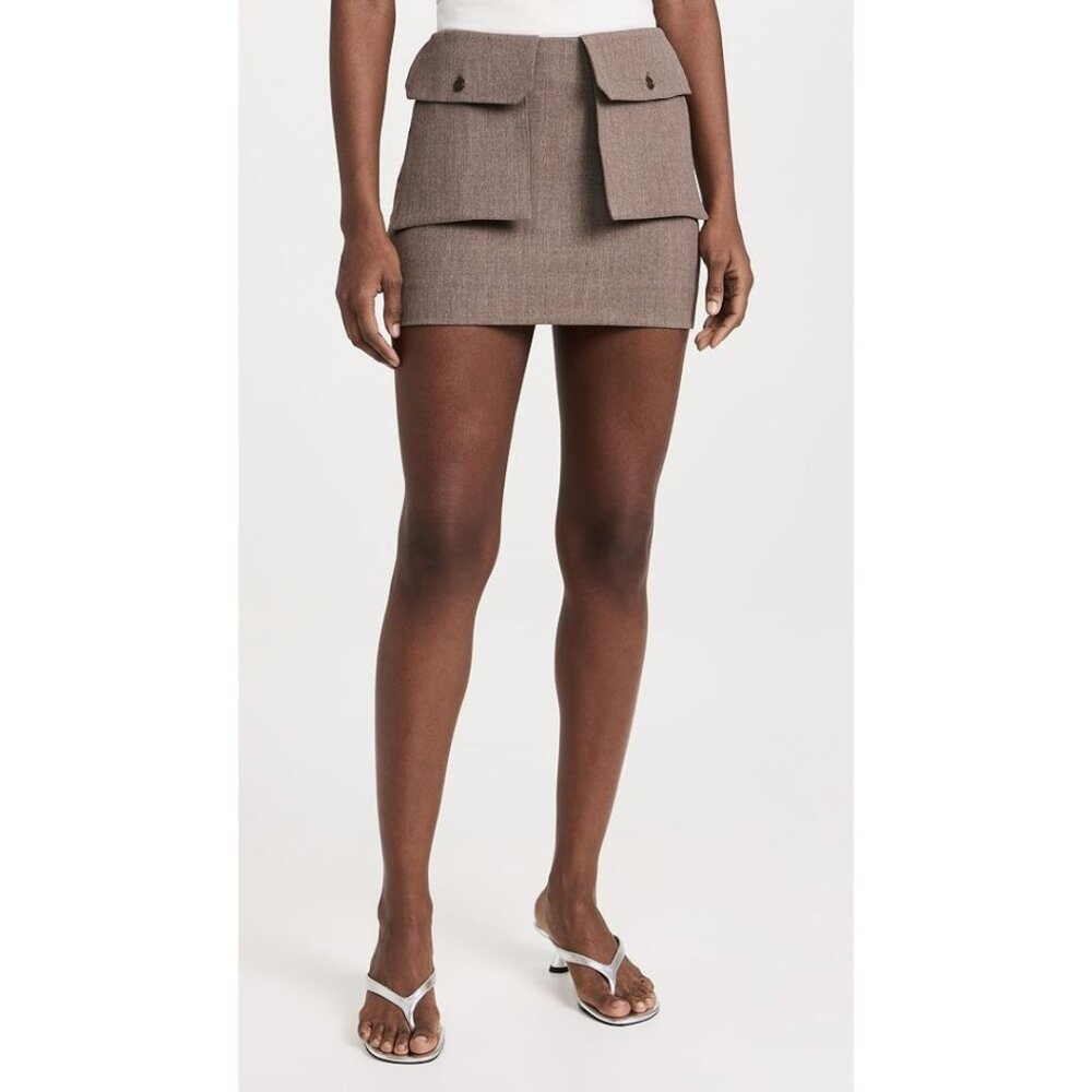 Beaufille Ziegler Mini Skirt Ziegler Mini Skirt Heather Brown Size 8